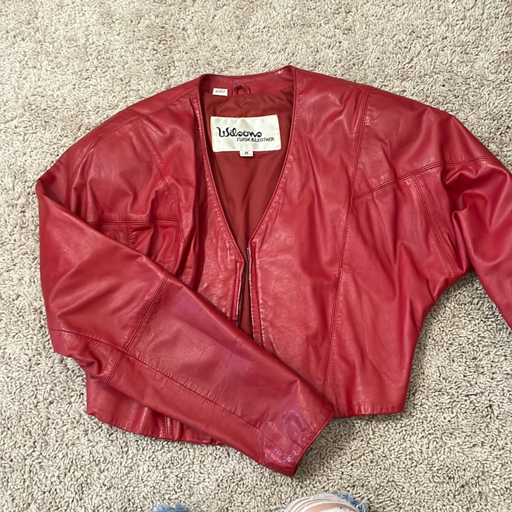 Red Wilson’s leather jackets
